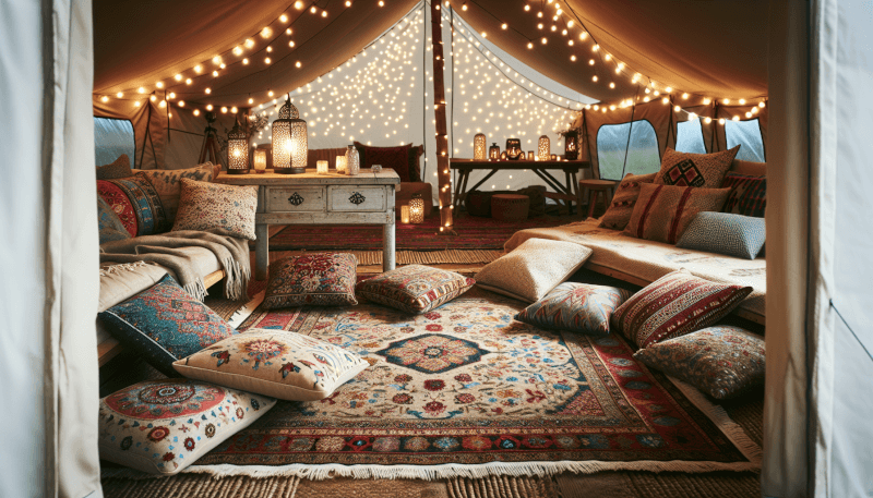 best ways to decorate your glamping tent 4