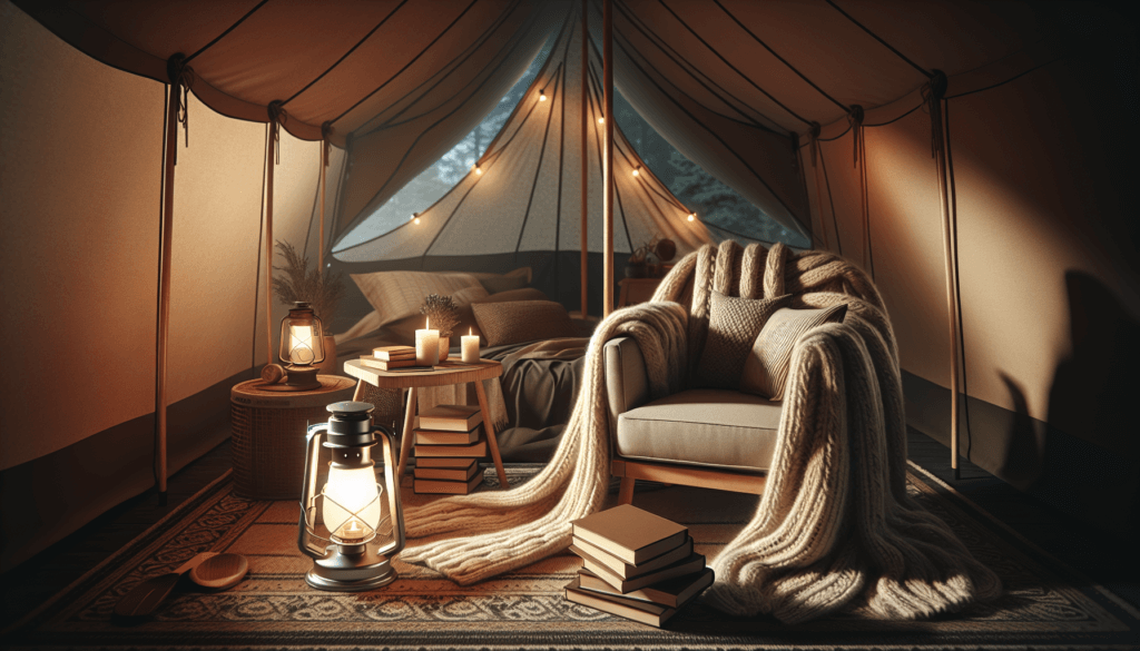 How To Create A Cozy Reading Nook In Your Glamping Tent