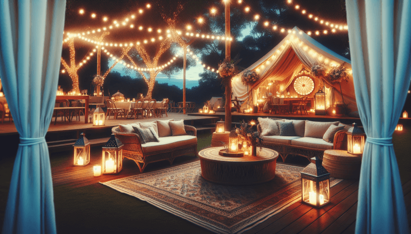 how to host a glamping themed party at home 4